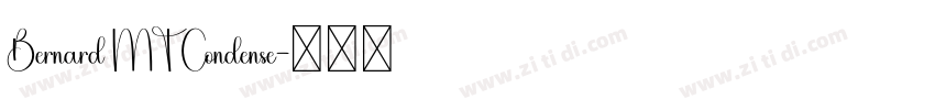 Bernard MT Condense字体转换
